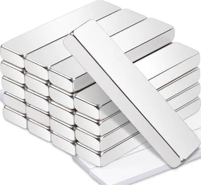 Produktbild von Famanu Neodymium Magneten 20 Stück 40 x 10 x 5 mm - Extra starke Klebemagneten für Kühlschrank und Küche