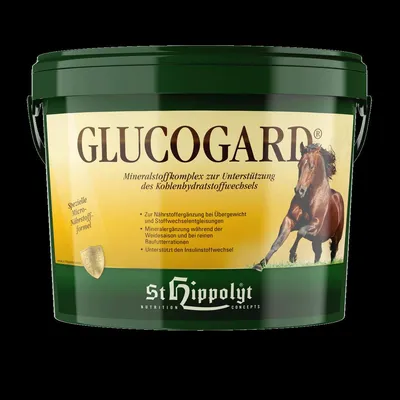 Produktbild von St. Hippolyt Glucogard 3 kg - Mineralstoffkomplex zur Unterstützung des Kohlenhydratstoffwechsels