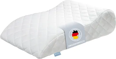 Obrázek produktu pro Žilkový polštář | bílý | polštář na nohy s prošívaným dvojitým látkovým potahem | pratelný | polohovací polštář | XDREAM