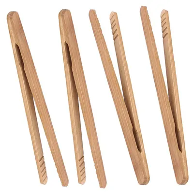 Produktbild von Bambus-Toaststäbchen, 17,8 cm, aus rostfreiem Stahl und hitzebeständig, vielseitig einsetzbar für Küche und Partys