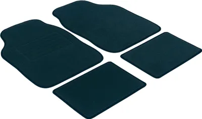Produktbild von Walser Autoteppich Velours 4-teilig universal schwarz, schwarz gekettelt, 14705