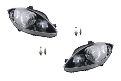 Productafbeelding van Johns, geschikt voor koplampen van Seat Toledo/Altea 5P, bouwjaar 04/04 - 03/09, met H7/H1 lampen, set voor de rechterkant.