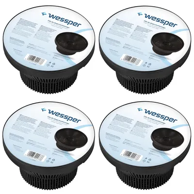 Immagine prodotto di Set di 4 filtri a carbone attivo Wessper – Ricambio C3C (61801251/531371), compatibile con cappe aspiranti Teka GFH/TL/CNL