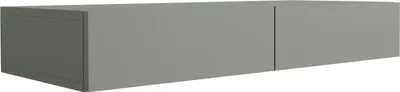 Productafbeelding van Hangende kaptafel met twee lades, gladde voorkant - kleur: aloëgroen, afmetingen: 100 x 39,6 x 16 cm
