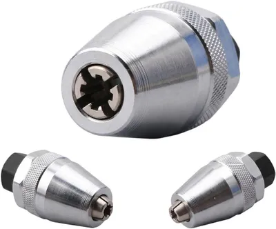 Produktbild von 3/8-Zoll-Schraubenausdreher mit Spannzange und gerändeltem Griff für gebrochene Schrauben und Muttern bei Autoreparaturen, zum Entfernen beschädigter Befestigungselemente, Größe 6 bis 12 mm