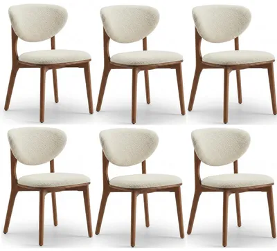 Productafbeelding van Moderne, bruine stoelen, comfortabel, compact, geschikt voor de eetkamer