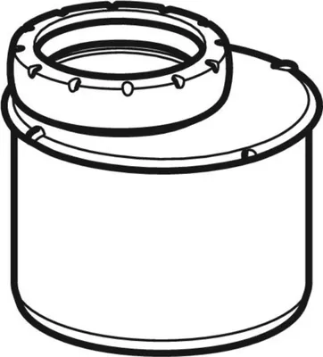 Produktbild von Geberit GE Silent-Pro Reduktion d110/50mm, exzentrisch, kurz, 1 Stk.