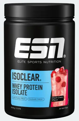 Produktbild von ESN Isoclear Whey Protein Isolate 908 g Fresh Cherry