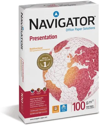 Produktbild von Navigator Presentation 100g/m² DIN-A3 - 500 Blatt Druckerpapier weiß