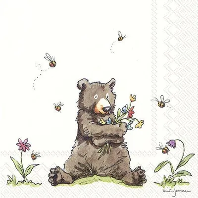 Produktbild von HONEY BEAR Lunch-Servietten L 855700