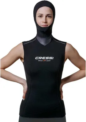 Immagine prodotto di Cressi Logo 5 mm Rash guard senza maniche da donna, nero, taglia XL