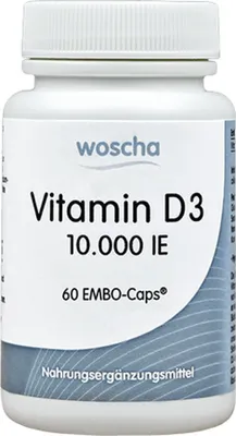 Produktbild von Woscha Vitamin D3 10000 IE - 60 Embo-caps
