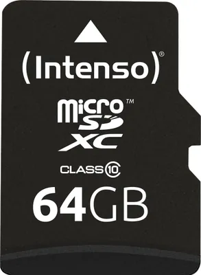Obrázok produktu pre Karta SD MicroSD 64GB Intenso SDXC Class10