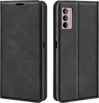 Produktbild von Mobigear Retro Slim  Motorola Moto G42 Hülle Klapphülle Geldbörse - Schwarz