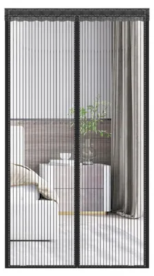 Productafbeelding van Magnetisch vliegengaas voor deur, 120 x 220 cm, insectenbescherming, gordijn met klittenband