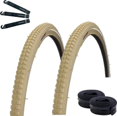 Obrázok produktu pre 2 x Rexway „Legend“ krém na ochranu pneumatík bicykla proti defektom s reflexným efektom 40-635 (28 x 1 1/2) + 2 vhodné duše AV vrátane montážnych páčok maxxi4you
