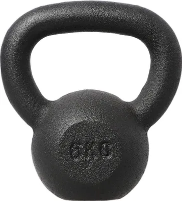 Image de Kettlebell en fonte HMS KZG06 6 kg, noir