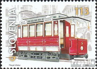 Produktbild von Briefmarken Slowenien 2001 Mi 357 (kompl.Ausg.) postfrisch Verkehrsmittel