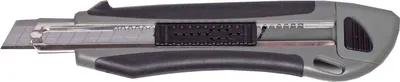Produktbild von MAUL Cutter Profi 9 mm bruchsicher rutschfest gummiert Kunststoff Gummi Stahl Metall 14,2 cm grau