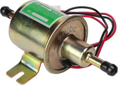 Image de Pompe à carburant électrique universelle 24 -V pour voiture dans le filtre à essence (or)