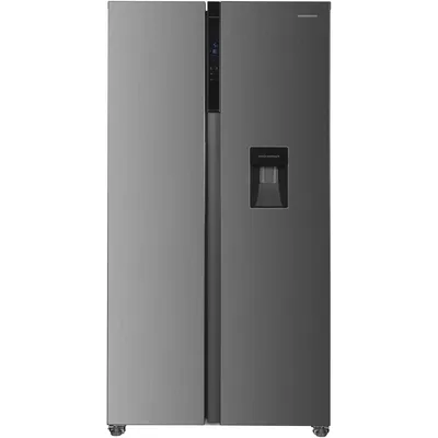 Obrázek produktu pro Heinner HSBS-HM439NFINVXWDD Side-by-Side chladnička 439 L, dávkovač vody, Smart & ECO, nerezová ocel