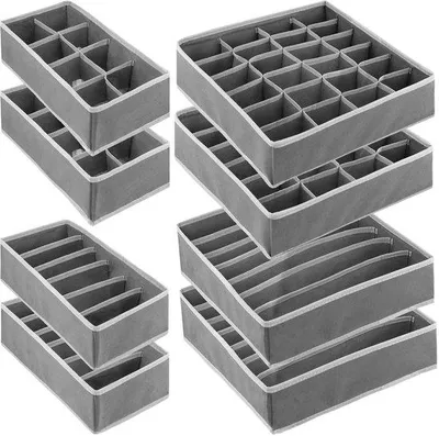 Immagine prodotto di Arredamento per negozi, pieghevole e versatile, in tessuto e cartone, 8 pezzi