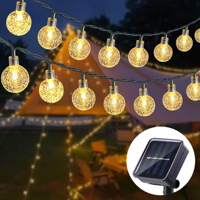 Productafbeelding van Zonnepanellampen voor buiten, solar lichtketting voor buiten, 11 meter, 60 LED's