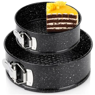 Produktbild von Vilde | Springform - 12/18 cm - Antihaft - Granitbeschichtung - Auslaufsicher - Tortenform - Kuchenform - 2 Stück