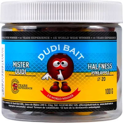 Obrázok produktu pre Dudi Bait Mister Red Super Hot Hook Balls Pineapple 20mm 100g