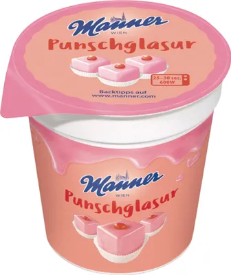A product shot of Manner Punsch Glasur.