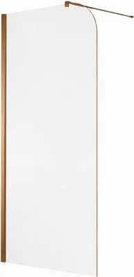 Image de Paroi de douche italienne Clear - 100 x 195 cm - Cuivre brossé - GAUCHE - LUCIA