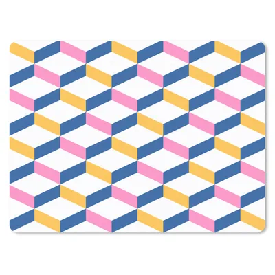 Produktbild von MuchoWow® Mauspad Mousepad Pastell - Blöcke - Muster 40x30 cm - Mousepads - Maus Mat - Pad - Mausunterlage - Anti Rutsch