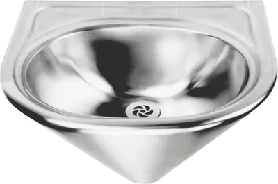 Immagine prodotto di KWC AR lavabo singolo, ANIMA, acciaio inox, 450x280x400 mm, conico, valvola di scarico