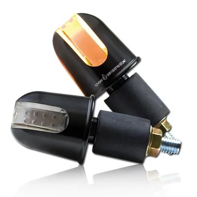 Produktbild von ALU-Lenkerendenblinker "Rondo" mit LED, schwarz, Paar, 7/8 + 1" und Alu-Lenker, E-