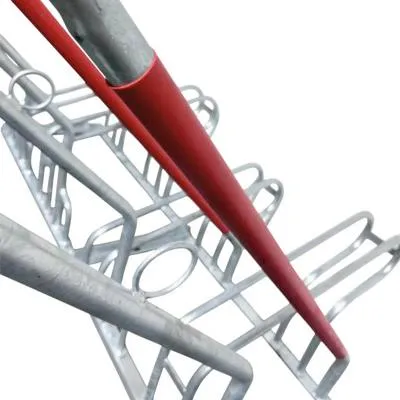 Produktbild von Fahrradständer Schulte E-Bike doppelseitig für 12 Räder mit Reifenbreite bis 7,5 cm feuerverzinkt