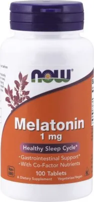 Produktbild von Now Foods Melatonin 1 mg 100 Tabletten