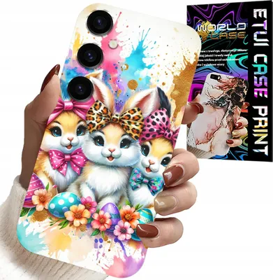Immagine prodotto di Custodia Per Samsung Galaxy A16 4/5G - Coniglietti, Natale, Coniglietto, Pasqua