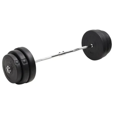 Immagine prodotto di The Living Store Barra per curl con pesi da 90 kg