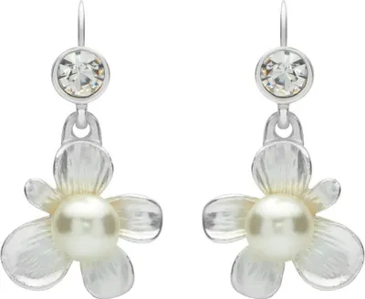 Produktbild von Ohrhänger in Blütenform Perlen Modeschmuck MOE0016