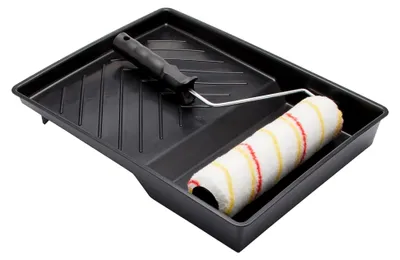 Produktbild von 225 mm Farbroller-Set für Heimwerker mit Dispersionsfarben an Wänden und Decken