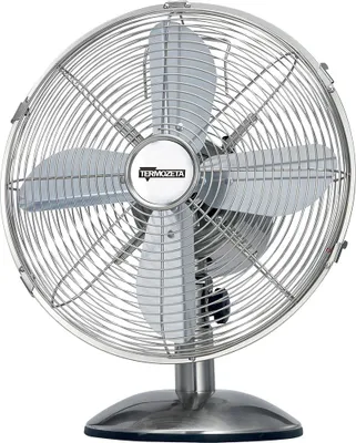 Produktbild von Termozeta Tischventilator Manchester TZMA01 chrom 30 cm vintage design