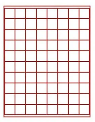 Produktbild von Lindner 2180 Münzbox mit 80 quadratischen Vertiefungen für Münzen/Münzkapseln mit 24 x 24 mm-Grau / rote Einlage
