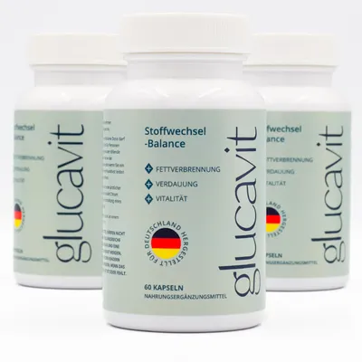 Produktbild von Glucavit Nahrungsergänzungsmittel | SET 3x60 Kapseln