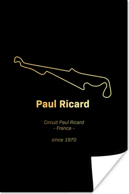 Produktbild von MuchoWow® Poster Frankreich - Formel 1 - Rennstrecke 60x90 cm - Wanddekoration