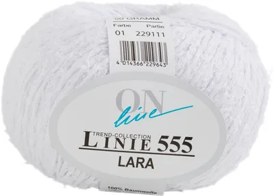 Produktbild von ONline Wolle Lara, Linie 555 Farbe 001
