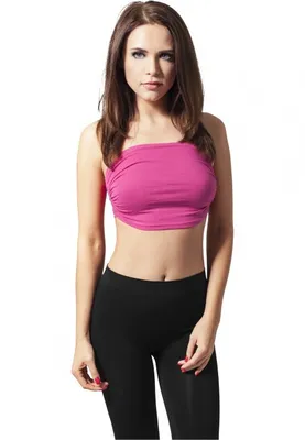 Immagine prodotto di Urban Classics Donna - BANDEAU Top fucsia - M