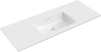 Zdjęcie produktu dla Mexen Otis umywalka wpuszczana w blat 121 x 46,5 cm, biała połysk - 25181200