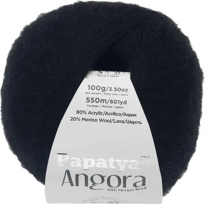 Obrázek produktu pro Příze ANGORA MERINO - 100g / 550 m - Černá