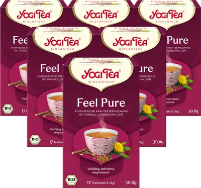 Produktbild von 6 x  YOGI TEA Feel Pure | 6 x 30,6g