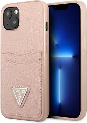 Immagine prodotto di Guess Guhcp13Spsatpp Iphone 13 Mini 5,4Różowy/Pink Hardcase Saffianotriangle Logo Cardslot